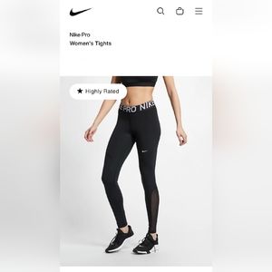 Nike Pro Women's Tight Fit Training Leggings XXL
